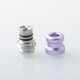 Rekavape Mission XV KB2 Style Replacement Integrated Drip Tip + Button Set for dotMod dotAIO V2 Pod - Purple, Glow-in-the-Dark