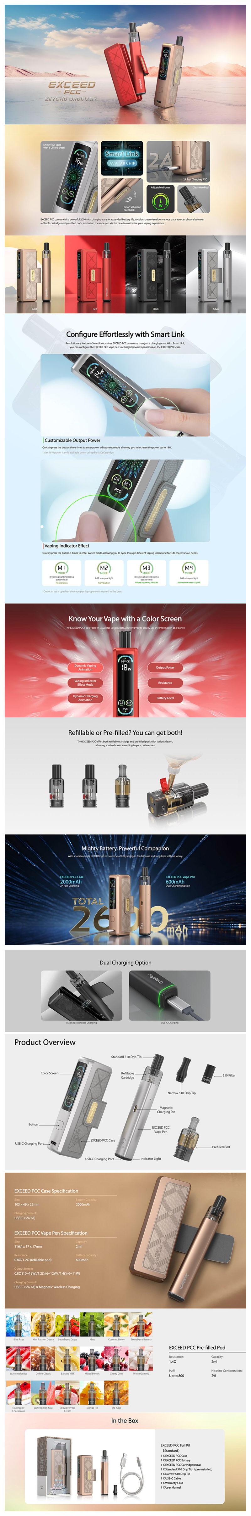 Authentic Joyetech Exceed PCC Full Kit