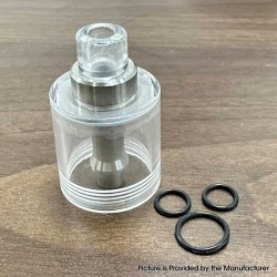 Replacement Bell Tank Tube Kit for Empire V Style RTA - Translucent, Stainless Steel + PC