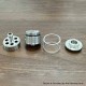Empire V Style RTA Rebuildable Tank Atomizer with Blank Surface - Black, 23mm Diameter