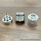Empire V Style RTA Rebuildable Tank Atomizer with Blank Surface - Silver, 23mm Diameter