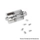 SXK Empire V Style RTA Rebuildable Tank Atomizer - Silver, 3.5ml, Air Pin 0.8 / 1 / 1.2 / 1.4 / 1.6 / 1.8 / 2.0mm, 23mm Diameter