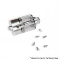 SXK Empire V Style RTA Rebuildable Tank Atomizer - Silver, 3.5ml, Air Pin 0.8 / 1 / 1.2 / 1.4 / 1.6 / 1.8 / 2.0mm, 23mm Diameter