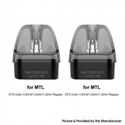 [Ships from Bonded Warehouse] Authentic Vaporesso LUXE XR Max 2 Empty MTL Pod Cartridge for LUXE XR Max 2 Kit - 5ml (2 PCS)