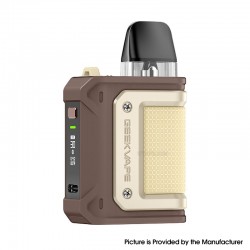 [Ships from Bonded Warehouse] Authentic GeekVape Aegis Hero Q 30W Pod Kit - Woody Brown, 1300mAh, 2ml, 0.6ohm / 0.8ohm