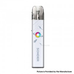 [Ships from Bonded Warehouse] Authentic GeekVape Sonder Q 2 30W Pod System Kit - Rocket Silver, 1350mAh, 3ml, 0.8ohm