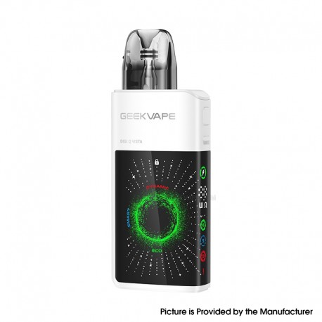 [Ships from Bonded Warehouse] GeekVape Digi Q Vista 35W Pod System Kit - White, 1600mAh, 3ml, 0.6ohm / 0.8ohm