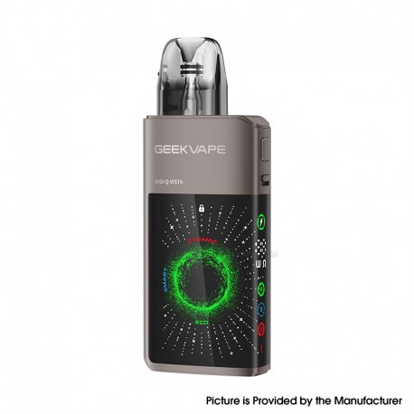 [Ships from Bonded Warehouse] GeekVape Digi Q Vista 35W Pod System Kit - Gunmetal, 1600mAh, 3ml, 0.6ohm / 0.8ohm