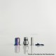 Rekavape Mission XV ARC Style Boro BB Drip Tip Set for BB / Billet Boro Mod - Rainbow Splatter, Titanium + Stainless Steel
