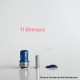 Rekavape Mission XV ARC Style Boro BB Drip Tip Set for BB / Billet Boro Mod - Ebtropic, Titanium + Stainless Steel