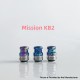 Rekavape Mission XV KB2 Style Boro BB Drip Tip Set for BB / Billet Boro Mod - Digigrid, Titanium + Stainless Steel