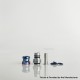 Rekavape Mission XV KB2 Style Boro BB Drip Tip Set for BB / Billet Boro Mod - Digigrid, Titanium + Stainless Steel