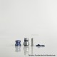 Rekavape Mission XV KB2 Style Boro BB Drip Tip Set for BB / Billet Boro Mod - Rainbow Splatter, Titanium + Stainless Steel