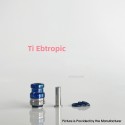 Rekavape Mission XV KB2 Style Boro BB Drip Tip Set for BB / Billet Boro Mod - Ebtropic, Titanium + Stainless Steel