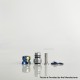 Rekavape Mission XV Mini Nuke V2 Style Boro BB Drip Tip Set for BB / Billet Boro Mod - Rainbow Splatter, Titanium + SS