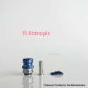 Rekavape Mission XV Mini Nuke V2 Style Boro BB Drip Tip Set for BB / Billet Boro Mod - Ebtropic, Titanium + Stainless Steel