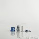 Rekavape Mission XV Mini Nuke V2 Style Boro BB Drip Tip Set for BB / Billet Boro Mod - Ebtropic, Titanium + Stainless Steel