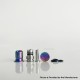 Rekavape Mission XV Arc Style Integrated Drip Tip + Fire Button Set for dotMod dotAIO V2 Pod - Rainbow Splatter, Titanium + SS