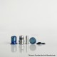 Rekavape Mission XV Arc Style Integrated Drip Tip + Fire Button Set for dotMod dotAIO V2 Pod - Ebtropic, Titanium + SS