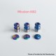 Rekavape Mission XV KB2 Style Integrated Drip Tip + Fire Button Set for dotMod dotAIO V2 Pod - Digigrid, Titanium + SS