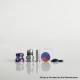 Rekavape Mission XV KB2 Style Integrated Drip Tip + Fire Button Set for dotMod dotAIO V2 Pod - Digigrid, Titanium + SS