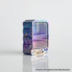 Rekavape PRC Style Boro Tank for SXK BB / Billet AIO Box Mod Kit - Rainbow Splatter, Titanium