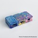 Rekavape PRC Style Boro Tank for SXK BB / Billet AIO Box Mod Kit - Rainbow Splatter, Titanium