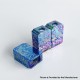 Rekavape PRC Style Boro Tank for SXK BB / Billet AIO Box Mod Kit - Rainbow Splatter, Titanium