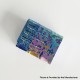Rekavape PRC Style Boro Tank for SXK BB / Billet AIO Box Mod Kit - Rainbow Splatter, Titanium