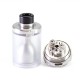 SXK CloudOneX Cloud One X Style RTA Rebuildable Tank Atomizer - Silver, 3.3ml, Air Pin 0.8, 1.2, 1.5, 2.0, 2.5, 2.8mm, 22mm Dia