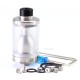 SXK CloudOneX Cloud One X Style RTA Rebuildable Tank Atomizer - Silver, 3.3ml, Air Pin 0.8, 1.2, 1.5, 2.0, 2.5, 2.8mm, 22mm Dia