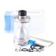 SXK CloudOneX Cloud One X Style RTA Rebuildable Tank Atomizer - Silver, 3.3ml, Air Pin 0.8, 1.2, 1.5, 2.0, 2.5, 2.8mm, 22mm Dia
