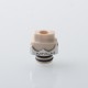 Monarchy Itip Style 510 Drip Tip RDA / RTA / RDTA Atomizer - Silver + Beige, Stainless Steel + PEEK