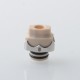 Monarchy Itip Style 510 Drip Tip RDA / RTA / RDTA Atomizer - Silver + Beige, Stainless Steel + PEEK
