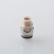 Monarchy Itip Style 510 Drip Tip RDA / RTA / RDTA Atomizer - Silver + Beige, Stainless Steel + PEEK