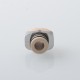 Monarchy Itip Style 510 Drip Tip RDA / RTA / RDTA Atomizer - Silver + Beige, Stainless Steel + PEEK