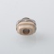 Monarchy Itip Style 510 Drip Tip RDA / RTA / RDTA Atomizer - Silver + Beige, Stainless Steel + PEEK