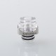 Monarchy Itip Style 510 Drip Tip RDA / RTA / RDTA Atomizer - Silver + Translucent, Stainless Steel + PC