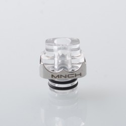 Monarchy Itip Style 510 Drip Tip RDA / RTA / RDTA Atomizer - Silver + Translucent, Stainless Steel + PC