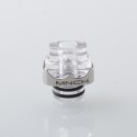 Monarchy Itip Style 510 Drip Tip RDA / RTA / RDTA Atomizer - Silver + Translucent, Stainless Steel + PC