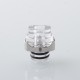 Monarchy Itip Style 510 Drip Tip RDA / RTA / RDTA Atomizer - Silver + Translucent, Stainless Steel + PC