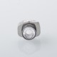 Monarchy Itip Style 510 Drip Tip RDA / RTA / RDTA Atomizer - Silver + Translucent, Stainless Steel + PC
