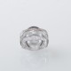Monarchy Itip Style 510 Drip Tip RDA / RTA / RDTA Atomizer - Silver + Translucent, Stainless Steel + PC