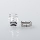 Monarchy Itip Style 510 Drip Tip RDA / RTA / RDTA Atomizer - Silver + Translucent, Stainless Steel + PC