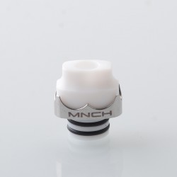 Monarchy Itip Style 510 Drip Tip RDA / RTA / RDTA Atomizer - Silver + White, Stainless Steel + POM