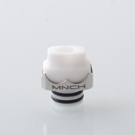 Monarchy Itip Style 510 Drip Tip RDA / RTA / RDTA Atomizer - Silver + White, Stainless Steel + POM