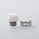 Monarchy Itip Style 510 Drip Tip RDA / RTA / RDTA Atomizer - Silver + White, Stainless Steel + POM