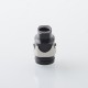 Monarchy Itip Style 510 Drip Tip RDA / RTA / RDTA Atomizer - Silver + Black, Stainless Steel + POM