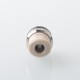 Mission TIPS V2 Style Boro BB Drip Tip Set for BB / Billet Boro Mod - Silver + Beige, Stainless Steel + PEEK