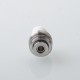 Mission TIPS V2 Style Boro BB Drip Tip Set for BB / Billet Boro Mod - Silver + White, Stainless Steel + POM